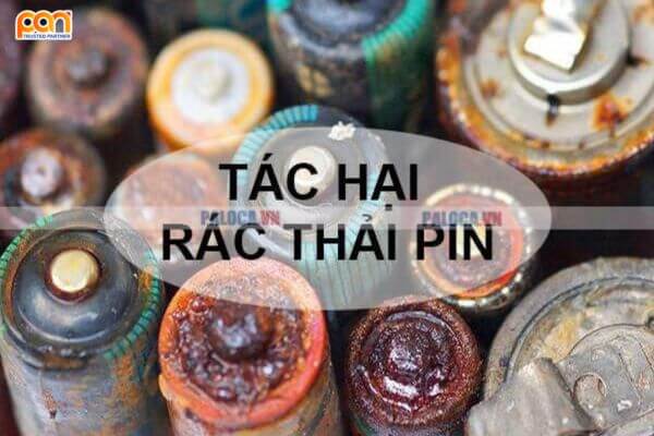 tác hại mang lại của rác thải pin